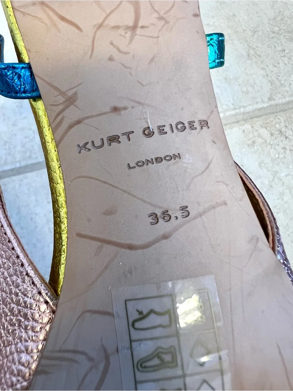 Kurt Geiger BELGRAVIA EAGLE SLING BACK HEEL Fuchsia Pointed Toe Jewels size 6.5M